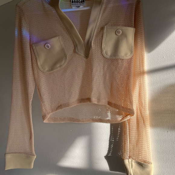 Morgan de toi mesh knit top - Picture 3 of 3